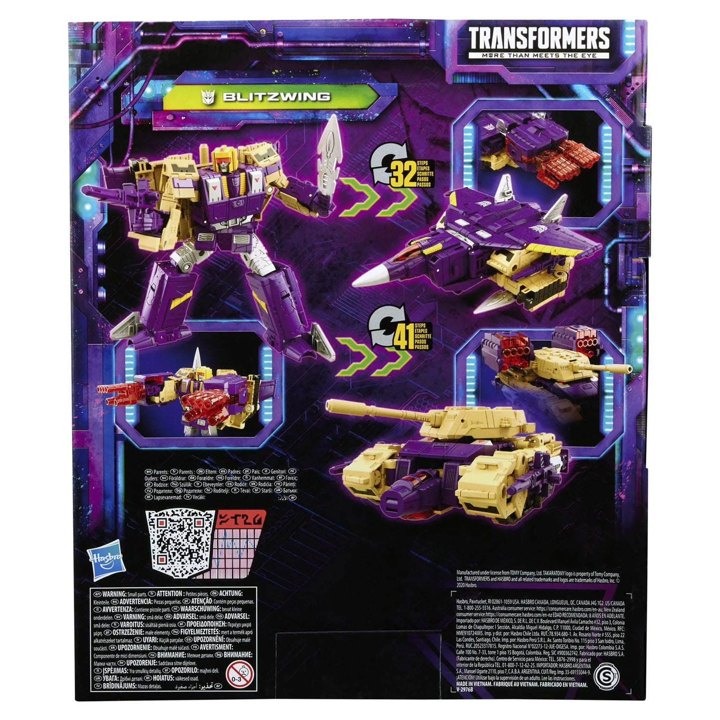 Transformers Legacy Evolution Leader Blitzwing Converting Action Figure