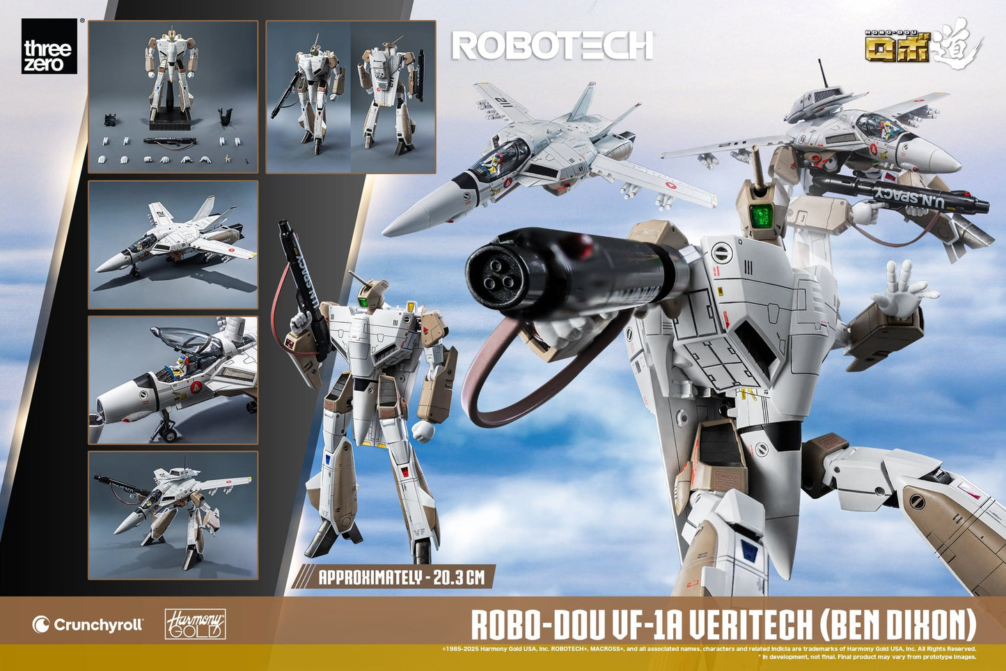 Robotech Action Figure ROBO-DOU VF-1A Veritech (Ben Dixon) 20 cm