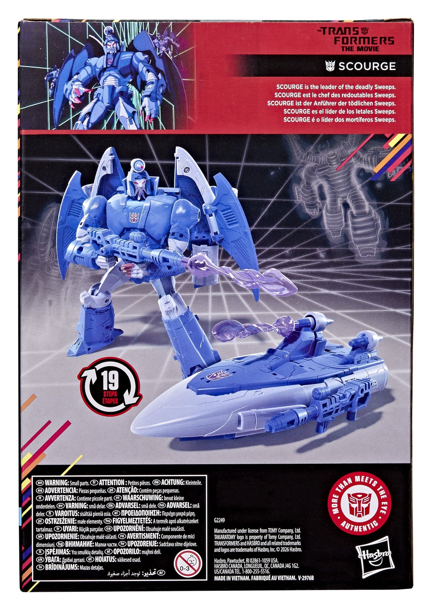 The Transformers: The Movie Studio Series Voyager Class Action Figure MTMTE Collection: Scourge