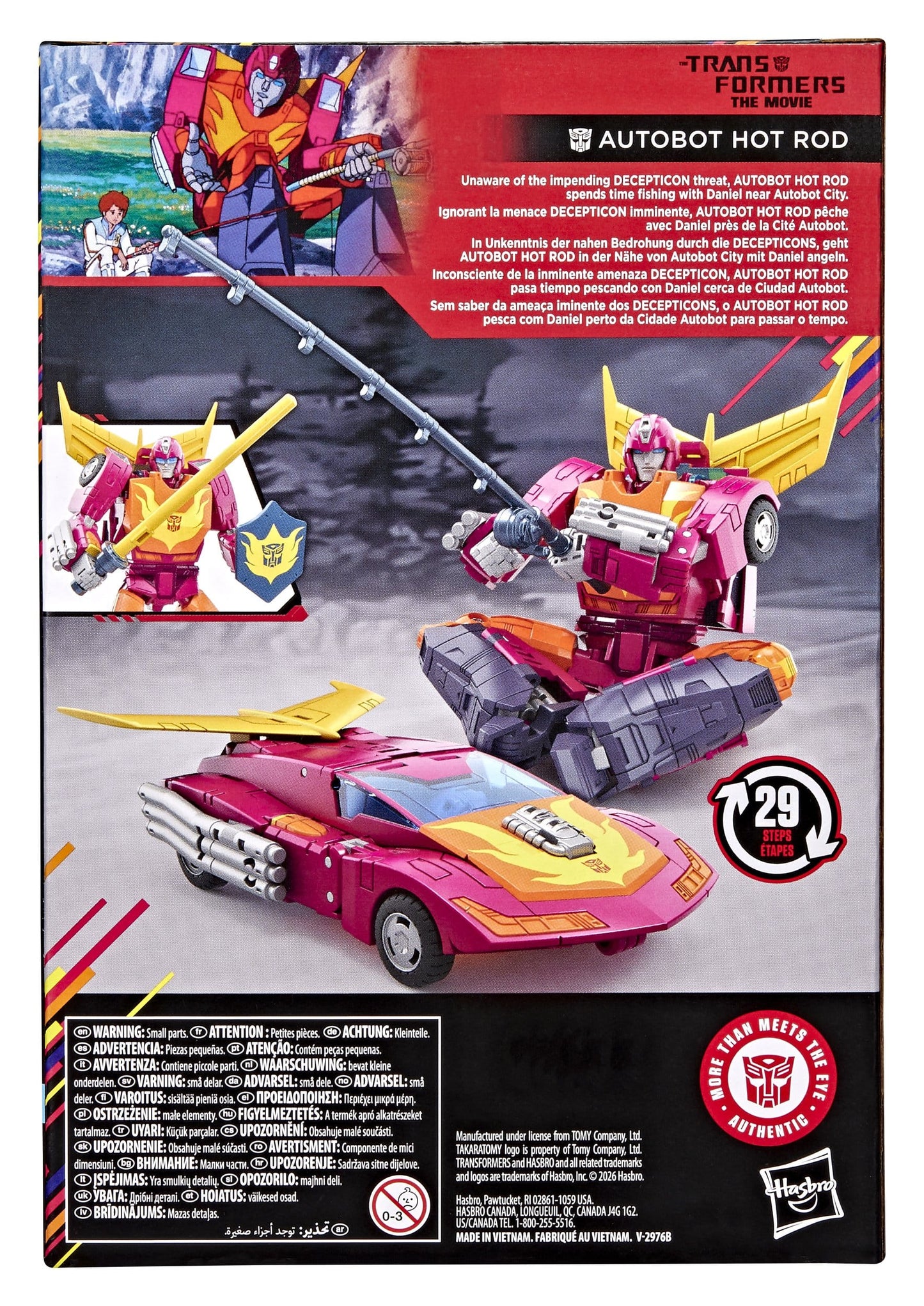 Transformers Studio Series MTMTE Collection The Transformers: The Movie Voyager Class Autobot Hot Rod