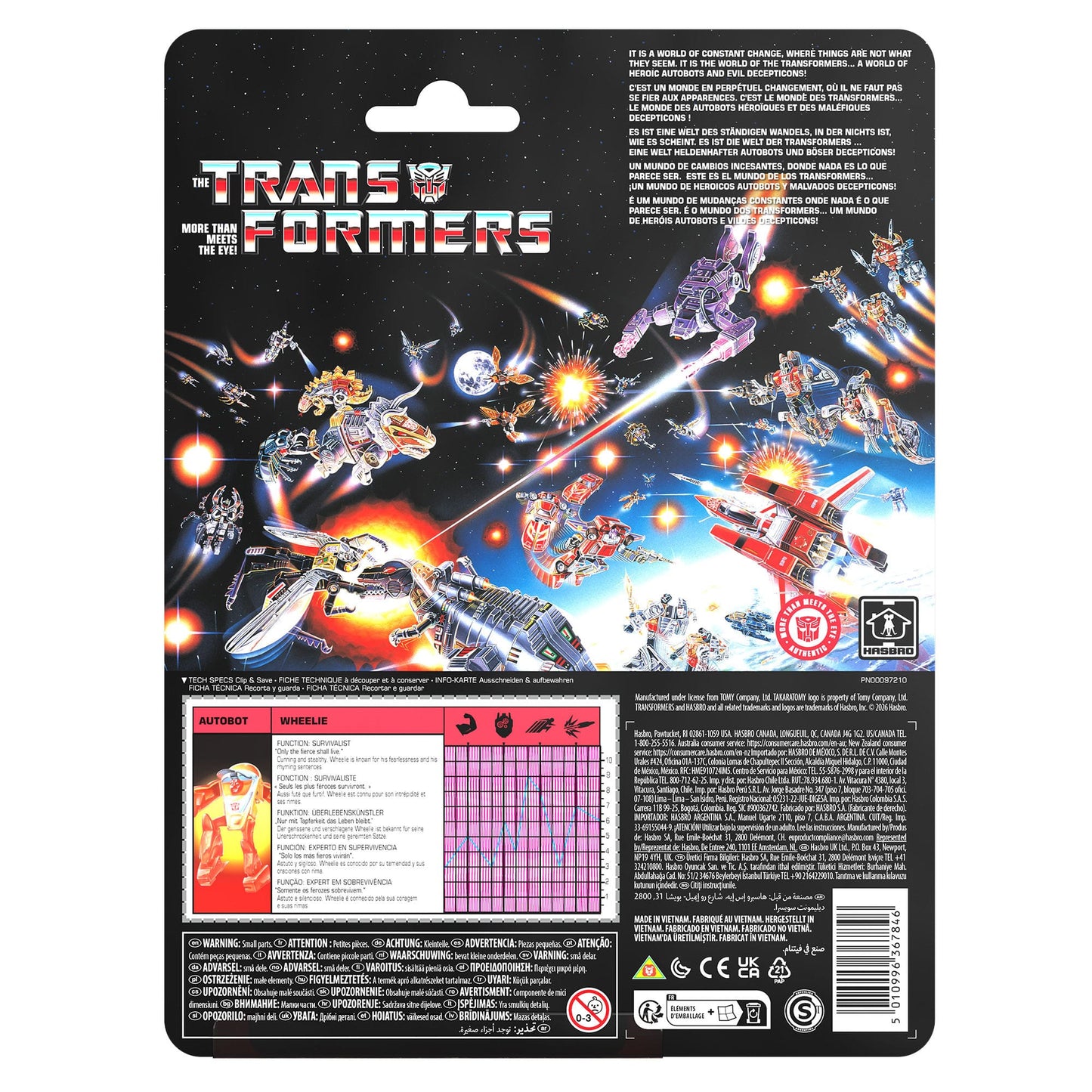 The Transformers Retro G1 Action Figure Autobot Wheelie