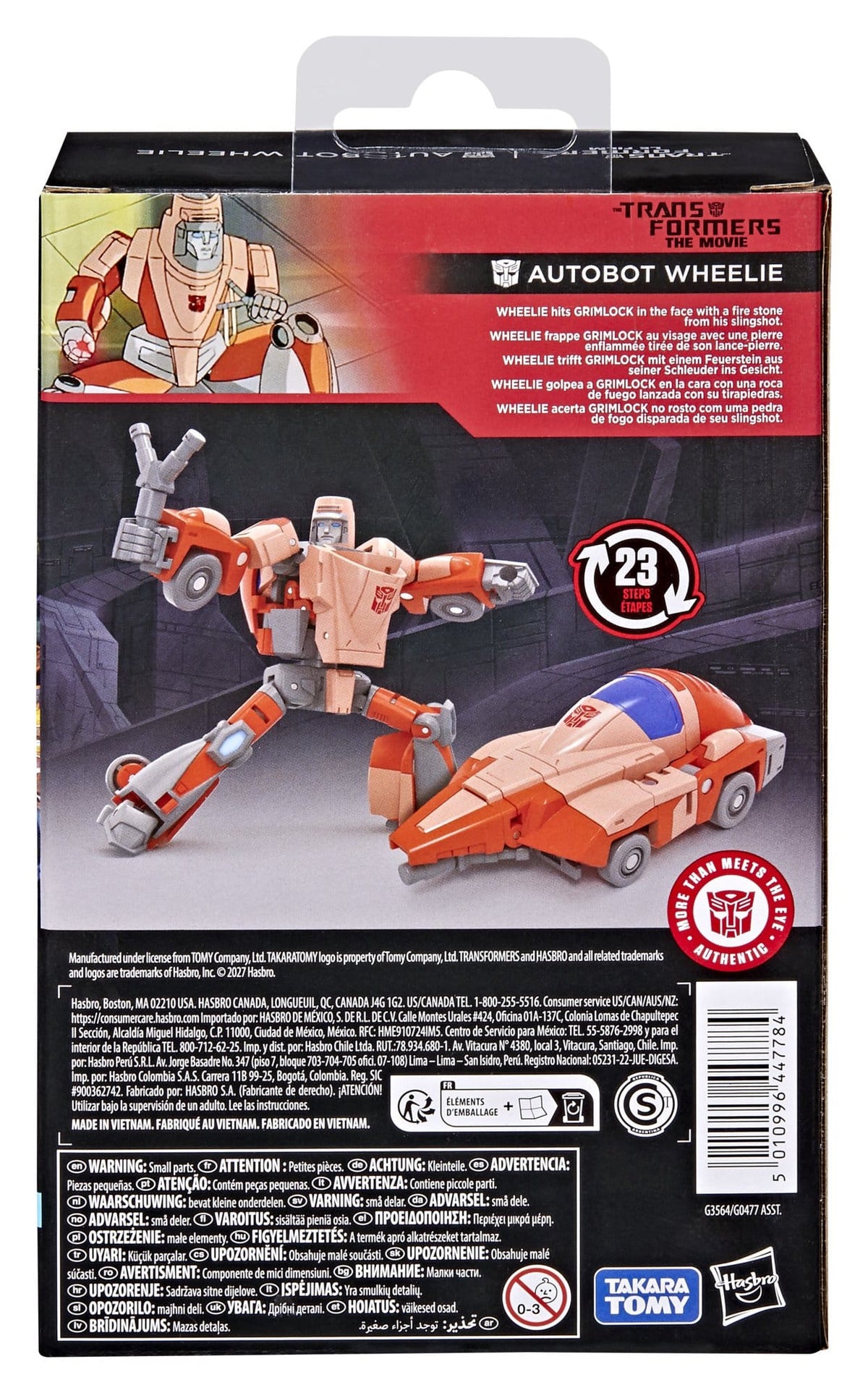 The Transformers: The Movie Transformers Studio Series Deluxe Class Action Figure Autobot Wheelie