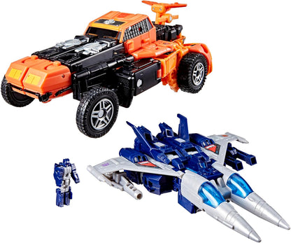 Transformers Age of the Primes Wreck 'n Doom Collection 2-Pack, 7.5-Inch Autobot Sandstorm and 5.5-Inch Slugslinger