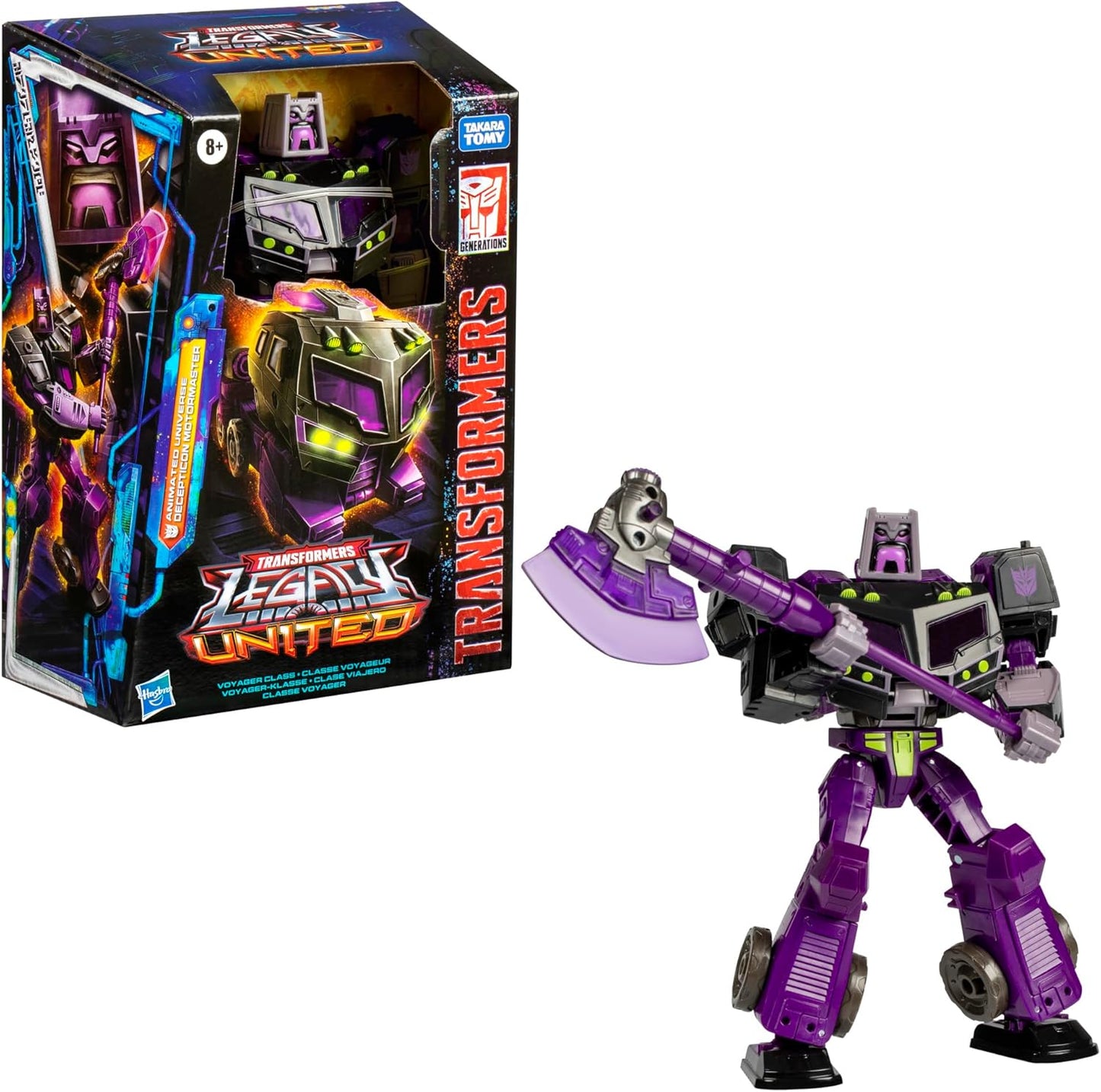 Transformers Legacy United Voyager Class Animated Universe Decepticon Motormaster