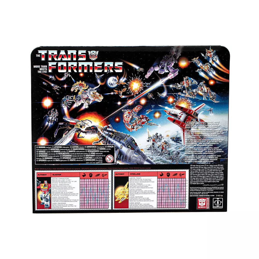 Transformers: Retro 40th Anniversary Autobot Blaster & Steeljaw