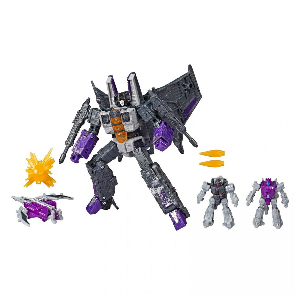 Transformers War for Cybertron Voyager WFC-S27 Decepticon Phantomstrike Squadron 4-Pack - Final Strike Figure Series: Part 2
