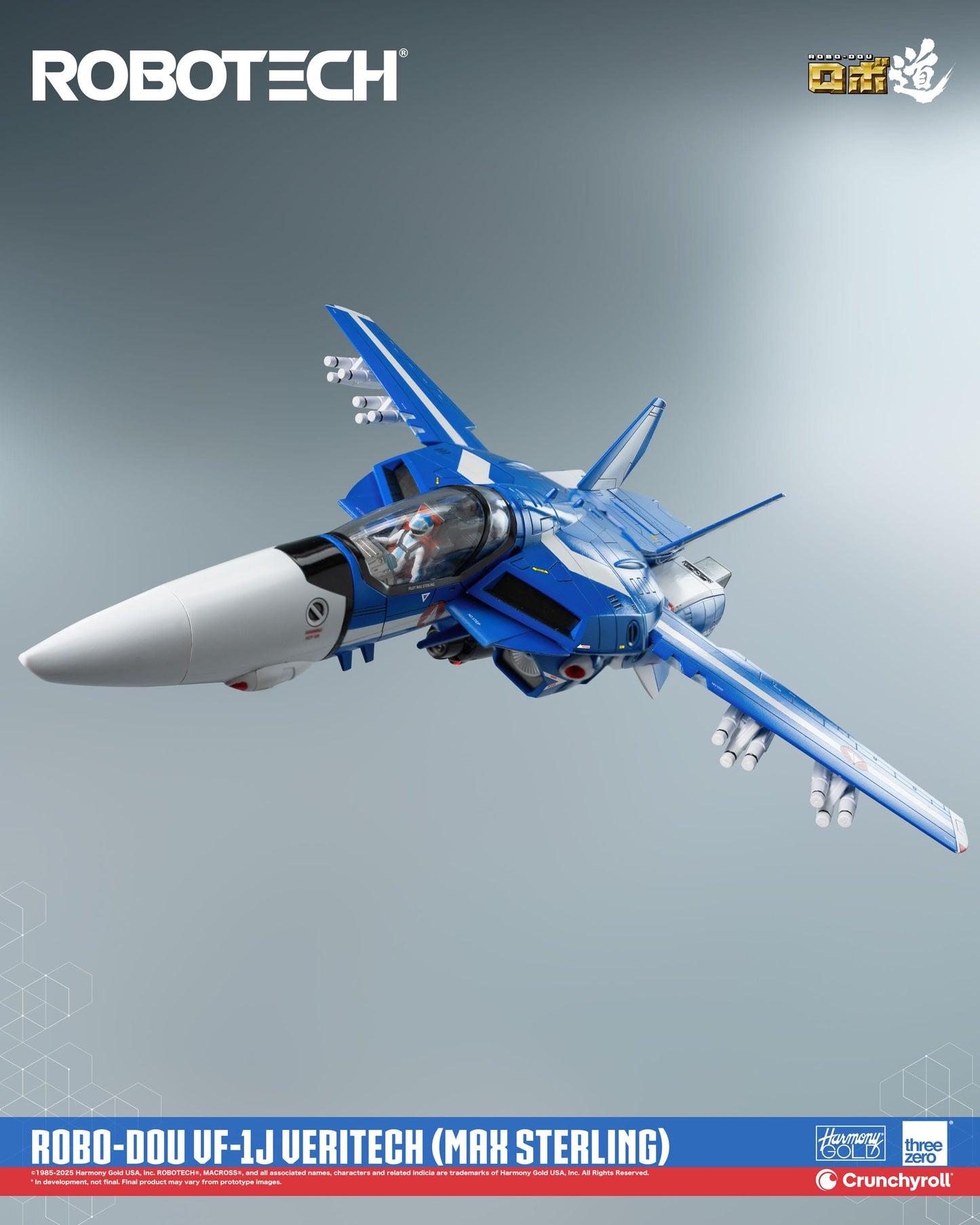 Robotech Action Figure ROBO-DOU VF-1J Veritech (Max Sterling) 20 cm