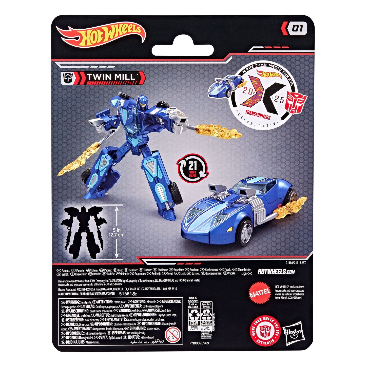 Hot Wheels x Transformers Action Figure Twin Mill 12 cm