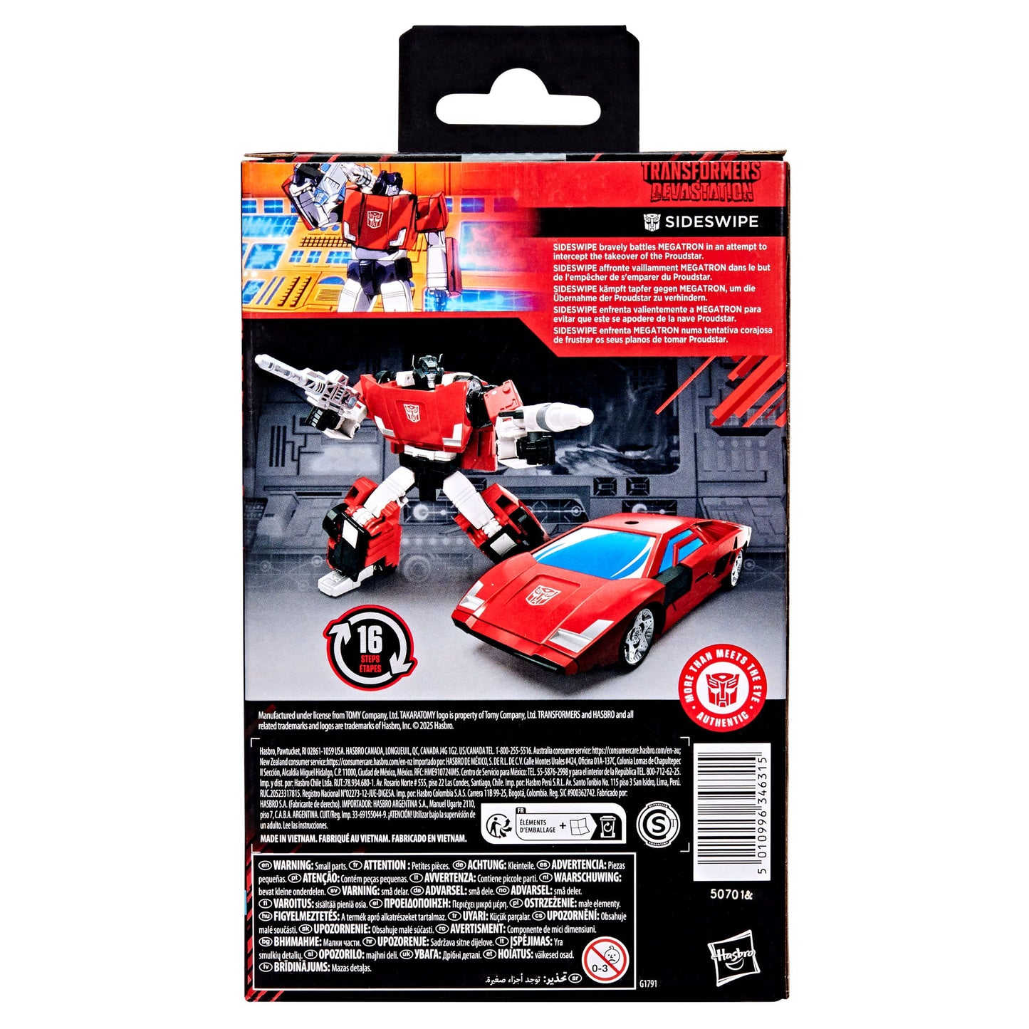 Transformers: Devastation Studio Series Deluxe Class Action Figure Sideswipe