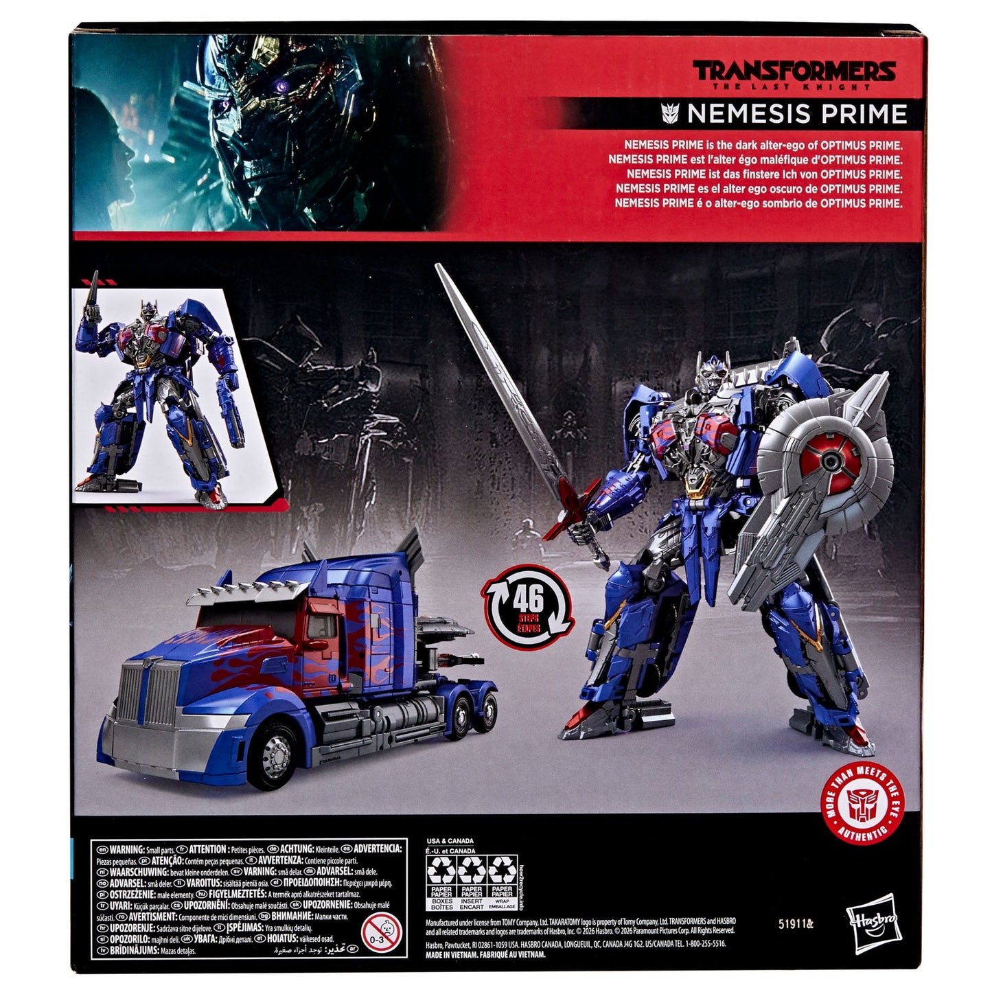 Transformers: The Last Knight Studio Series Leader Class Action Figure Nemesis Prime