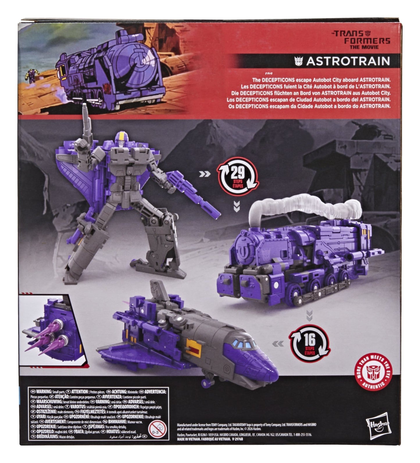 The Transformers: The Movie Studio Series Leader Class Action Figure Astrotrain