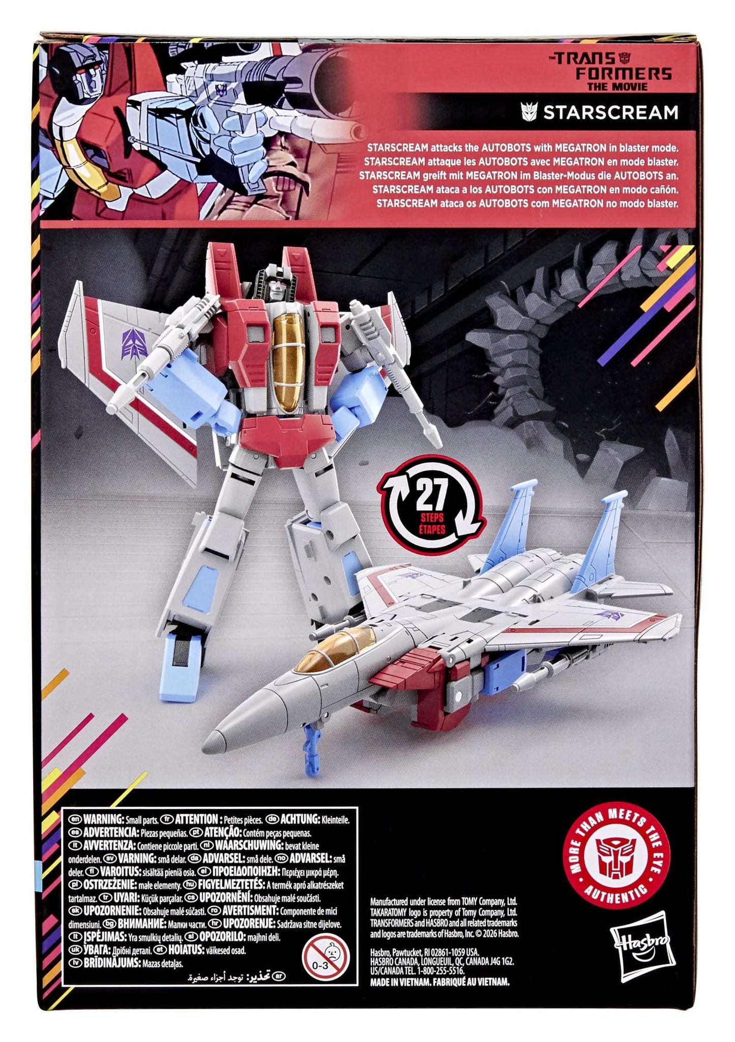 The Transformers: The Movie Studio Series Voyager Class Action Figure Starscream