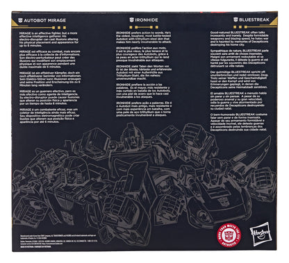 Transformers Age of the Primes Action Figure 3-Pack Autobot Mirage & Bluestreak & Ironhide