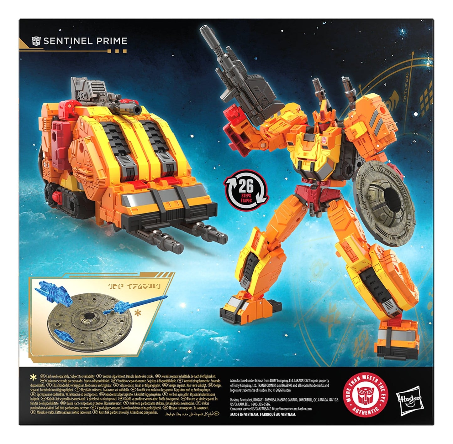 Transformers Age of the Primes Voyager Class Action Figure Sentinel Prime