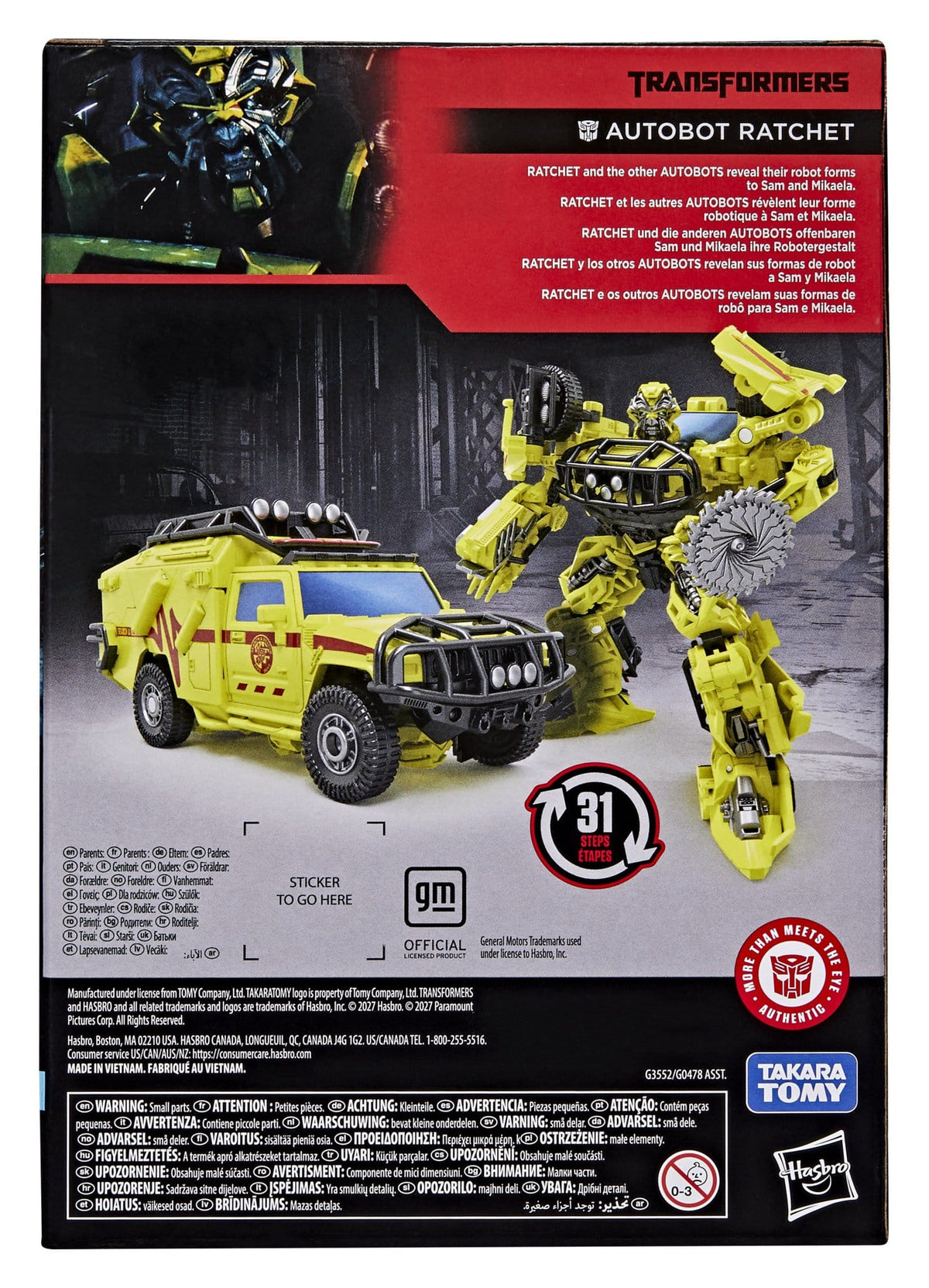Transformers Studio Series Voyager Class Action Figure Ratchet