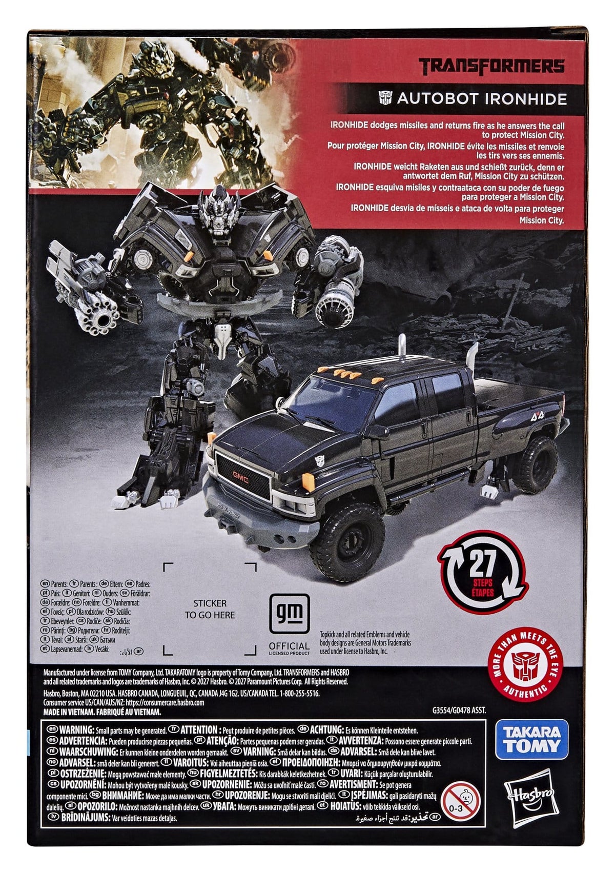 Transformers Studio Series Voyager Class Action Figure Ironhide