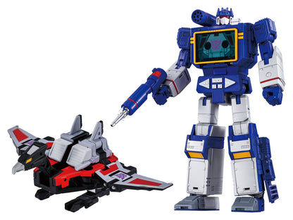 Transformers Takara Tomy MPG-19 Soundwave and Condor (Laserbeak)