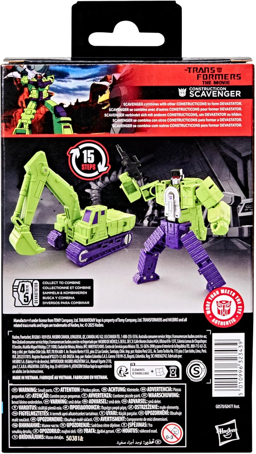Transformers the Movie Studio Series Constructicon Scavenger figure